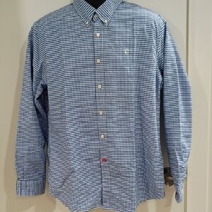 Classic Blue Gingham Button-Down Shirt